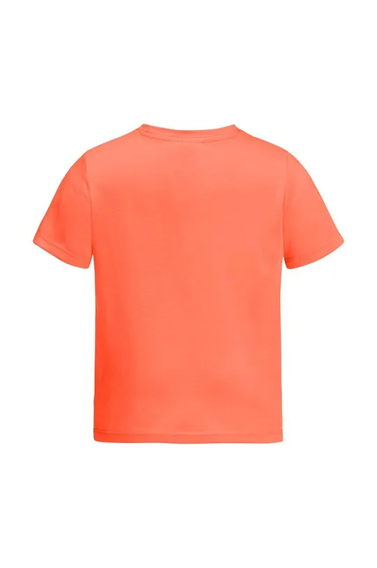 Otroška kratka majica Jack Wolfskin SMILEYWORLD CAMP oranžna