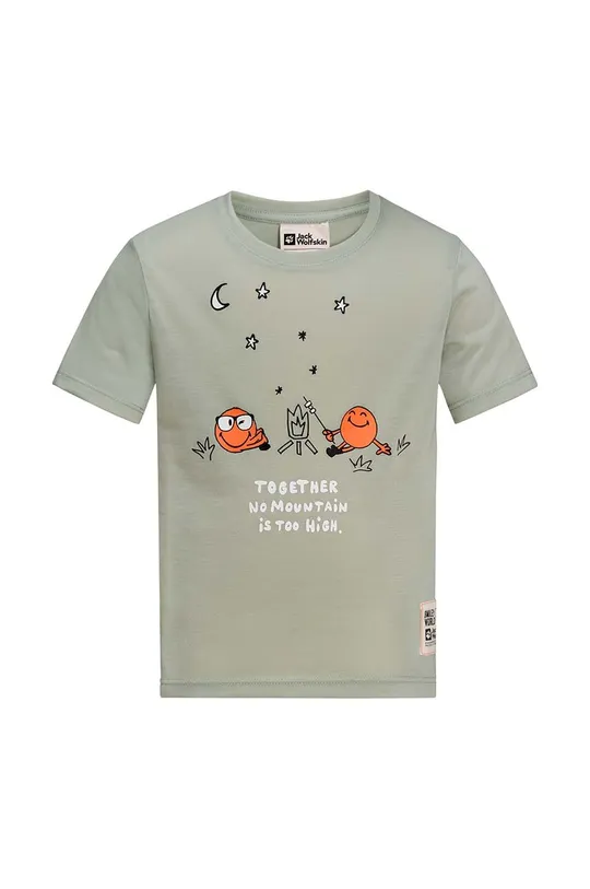 zielony Jack Wolfskin t-shirt dziecięcy SMILEYWORLD CAMP Dziecięcy