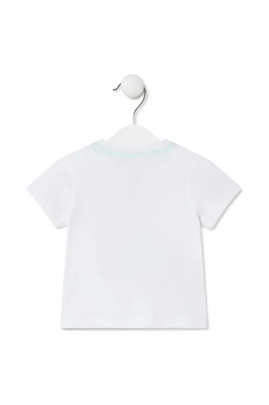 Παιδικό βαμβακερό μπλουζάκι Tous λευκό