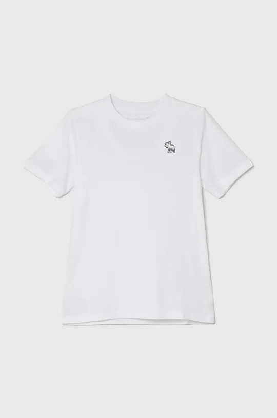bela Otroška kratka majica Abercrombie & Fitch Otroški