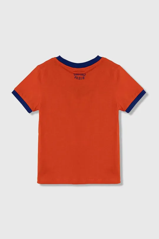 помаранчевий Дитяча бавовняна футболка Kenzo Kids