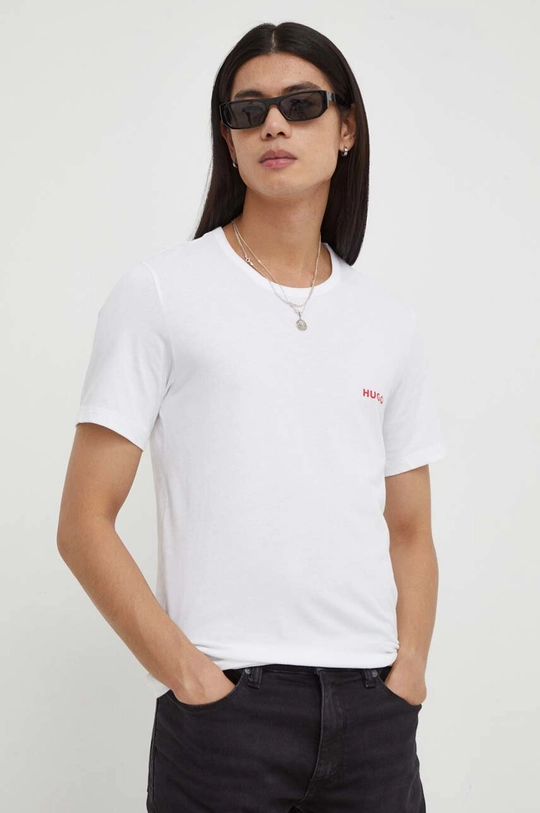 HUGO t-shirt in cotone pacco da 3 50493972 bianco AA00