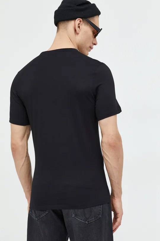 μαύρο Βαμβακερό μπλουζάκι HUGO 3-pack