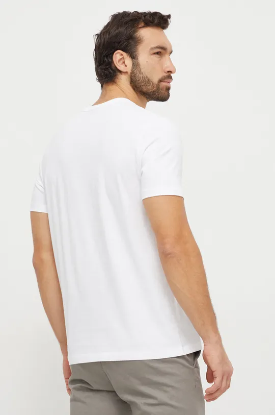 Bombažna kratka majica HUGO bela
