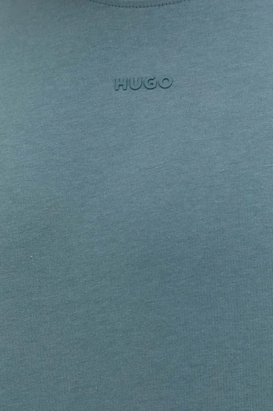 Βαμβακερή μπλούζα με μακριά μανίκια HUGO Ανδρικά