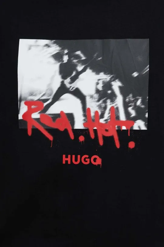 Хлопковая футболка HUGO Мужской