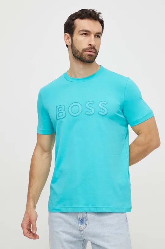 zelena Pamučna majica Boss Green Muški