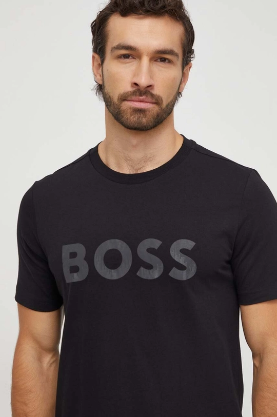 czarny Boss Green t-shirt Męski