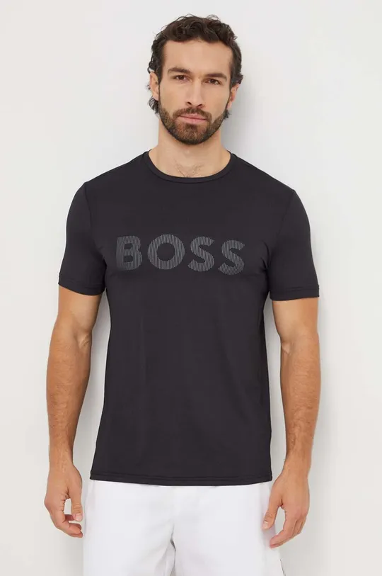 μαύρο Μπλουζάκι Boss Green Ανδρικά