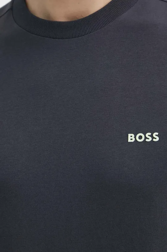 siva Kratka majica Boss Green