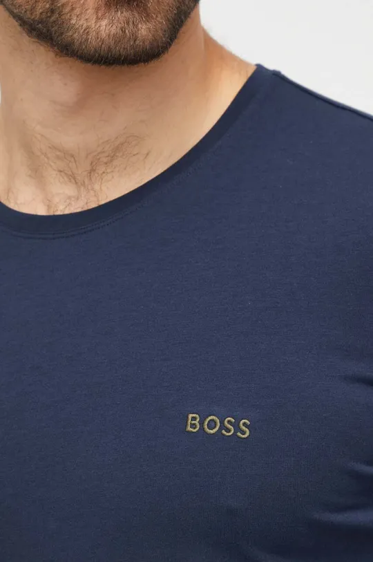 granatowy BOSS t-shirt lounge