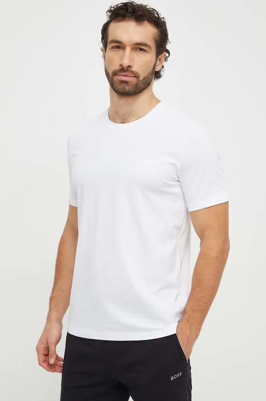 λευκό Μπλουζάκι BOSS Ανδρικά