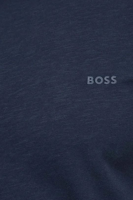 тёмно-синий Хлопковая футболка Boss Orange