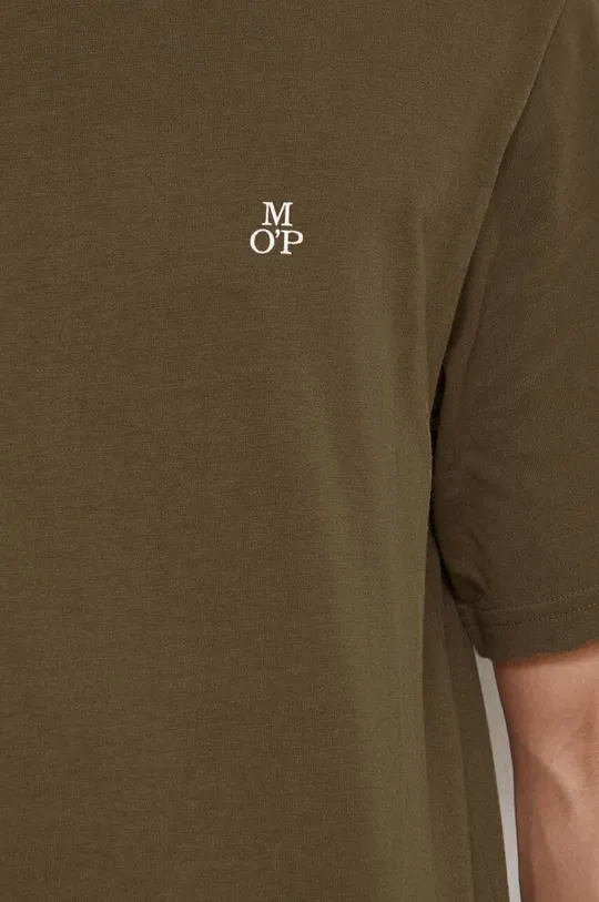 rjava Bombažna kratka majica Marc O'Polo