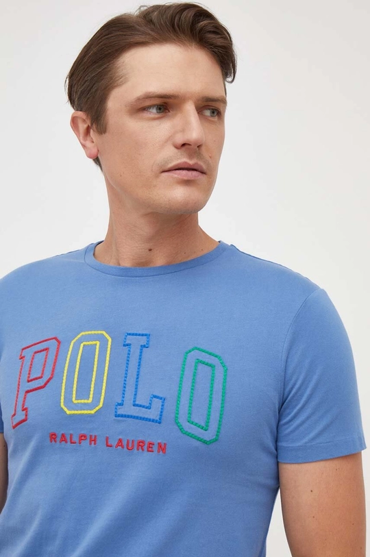 plava Pamučna majica Polo Ralph Lauren