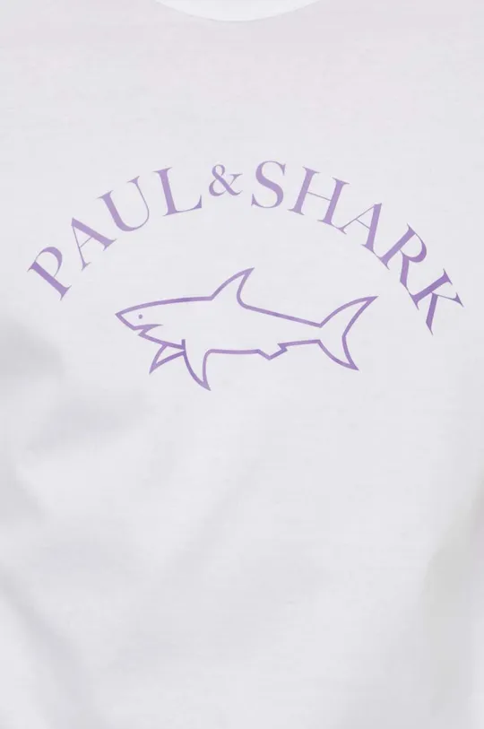 fehér Paul&Shark pamut póló