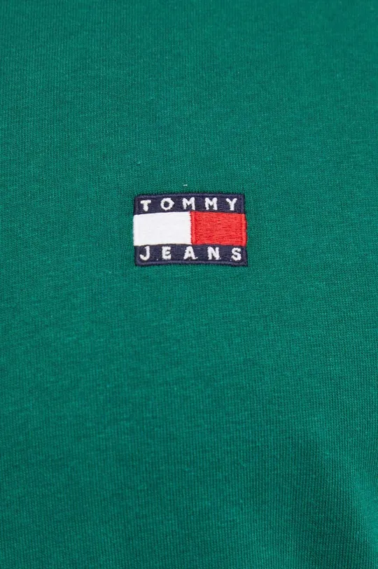 зелёный Хлопковая футболка Tommy Jeans