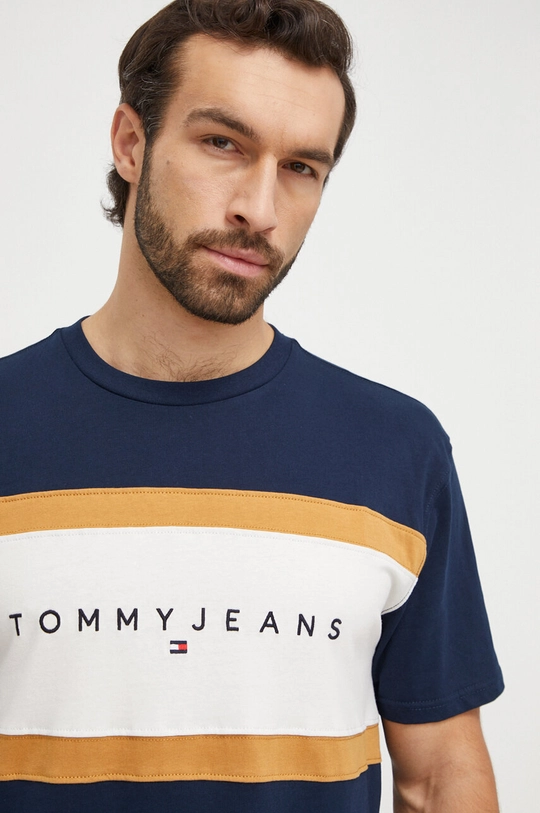 Βαμβακερό μπλουζάκι Tommy Jeans 100% Βαμβάκι