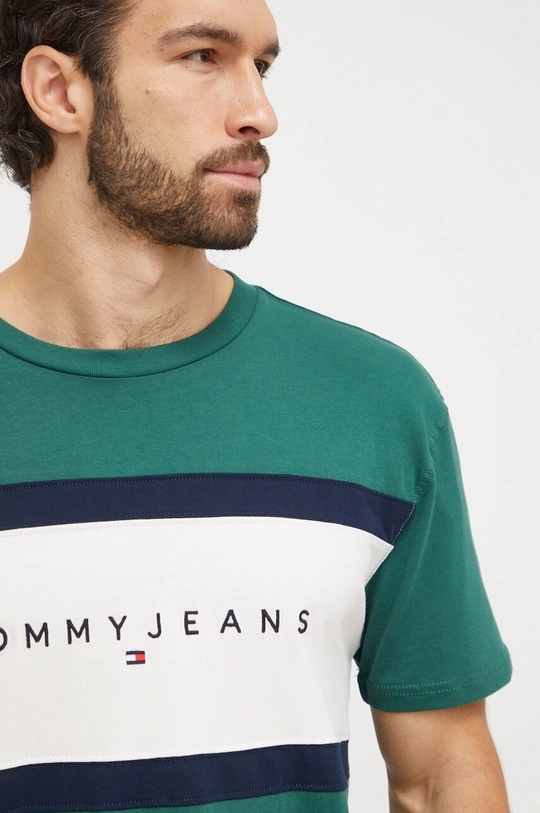 Βαμβακερό μπλουζάκι Tommy Jeans 100% Βαμβάκι