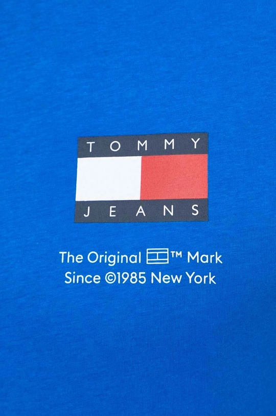 niebieski Tommy Jeans t-shirt bawełniany