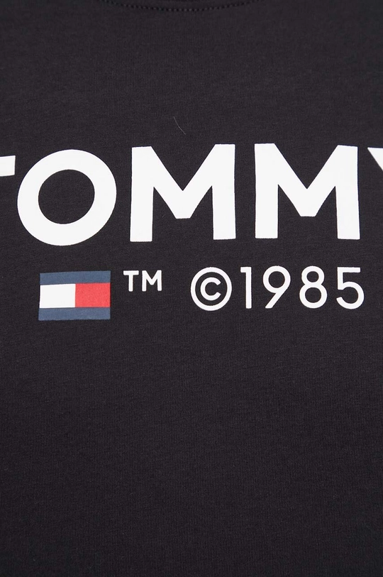 fekete Tommy Jeans pamut póló