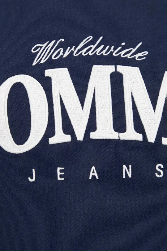 тёмно-синий Хлопковая футболка Tommy Jeans