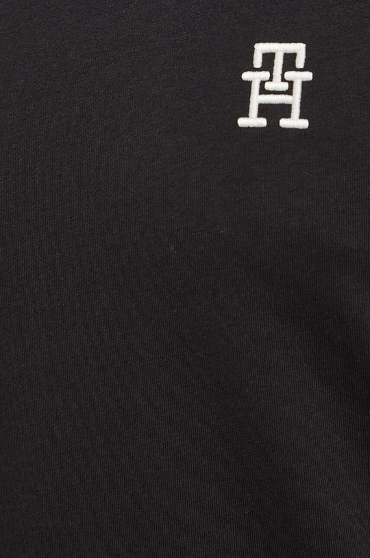 czarny Tommy Hilfiger t-shirt bawełniany