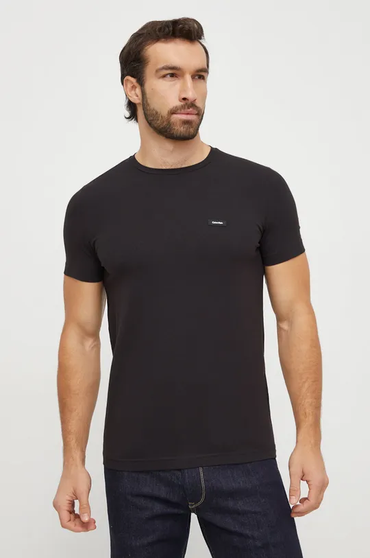 črna Kratka majica Calvin Klein Moški
