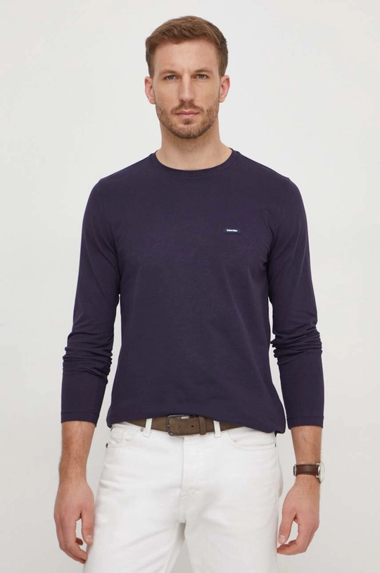 σκούρο μπλε Longsleeve Calvin Klein Ανδρικά