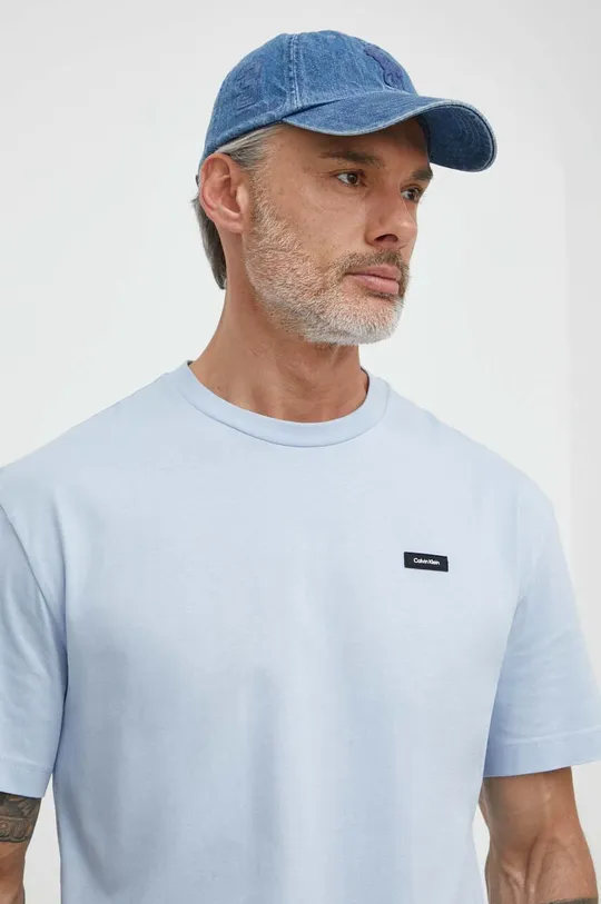 plava Pamučna majica Calvin Klein Muški