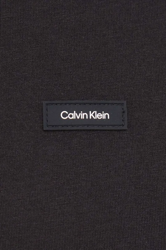 μαύρο Βαμβακερό μπλουζάκι Calvin Klein