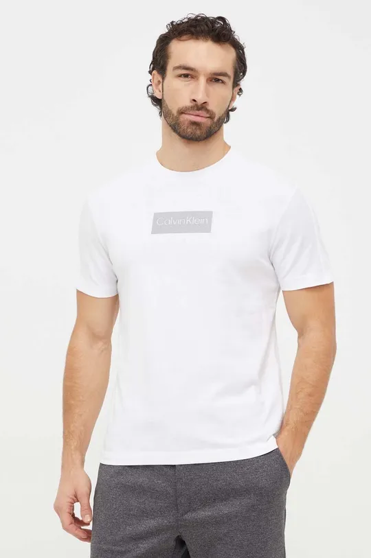 Bavlnené tričko Calvin Klein biela