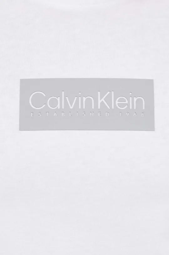 biały Calvin Klein t-shirt bawełniany