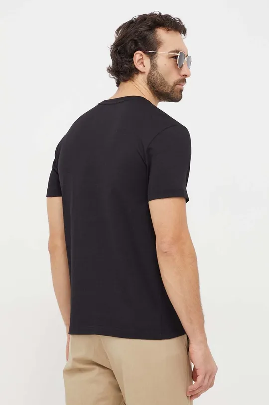 Bombažna kratka majica Calvin Klein črna