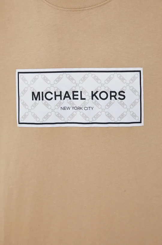 béžová Bavlnené tričko Michael Kors