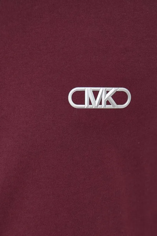 bordo Bombažna kratka majica Michael Kors