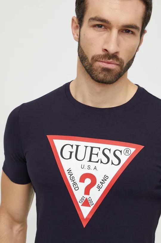 Βαμβακερό μπλουζάκι Guess 100% Βαμβάκι
