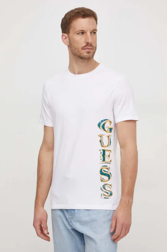 fehér Guess t-shirt Férfi