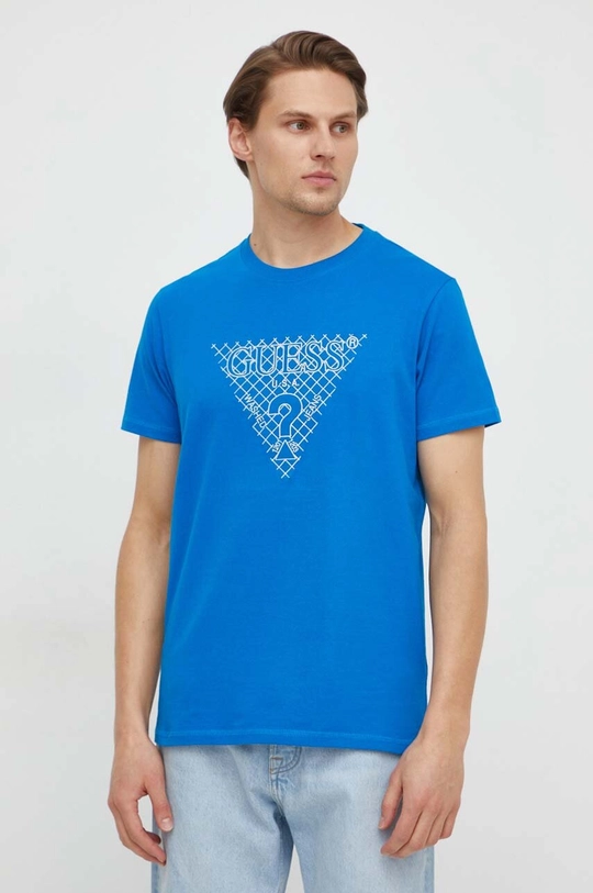 Guess t-shirt in cotone blu