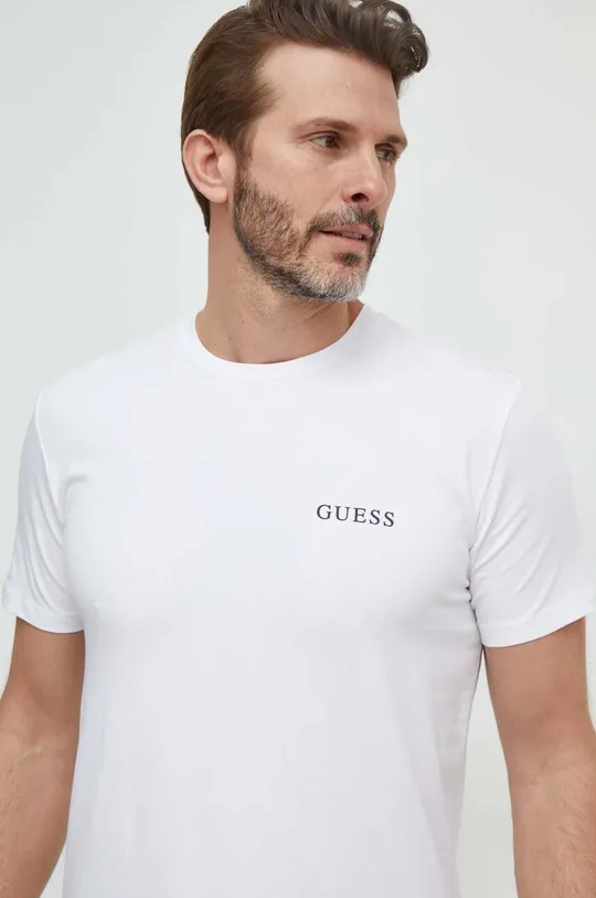 biały Guess t-shirt JOE Męski