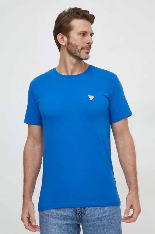 niebieski Guess t-shirt JOE Męski