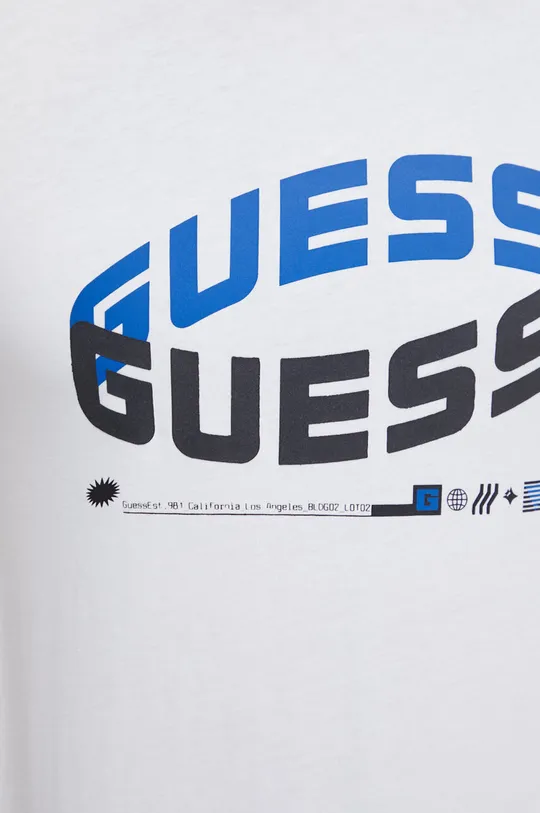 beżowy Guess t-shirt bawełniany DALACH