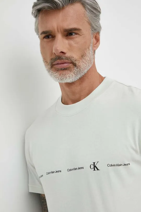 zelena Pamučna majica Calvin Klein Jeans Muški