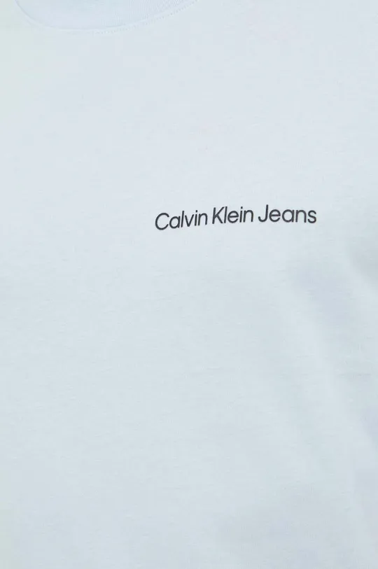 блакитний Бавовняна футболка Calvin Klein Jeans