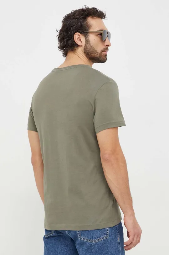 Calvin Klein Jeans t-shirt bawełniany zielony