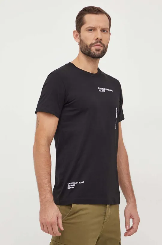 Calvin Klein Jeans t-shirt in cotone nero