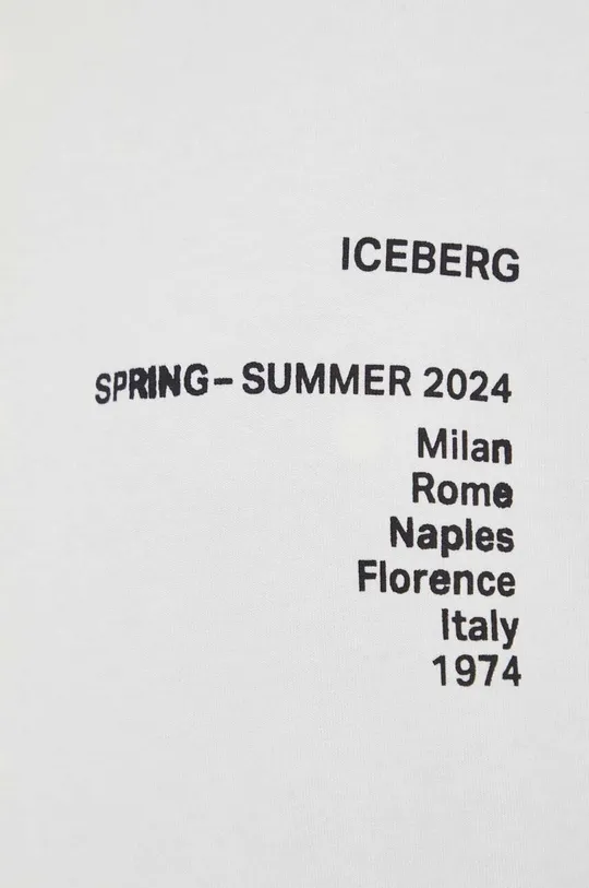 Iceberg t-shirt bawełniany Męski