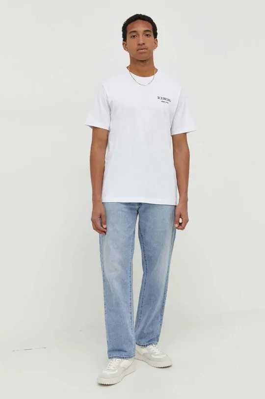 Iceberg t-shirt in cotone bianco