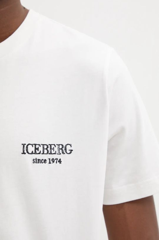 Bavlněné tričko Iceberg béžová F026.6327