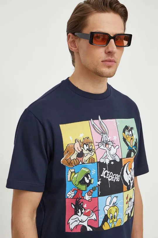 blu navy Iceberg t-shirt in cotone x Looney Tunes